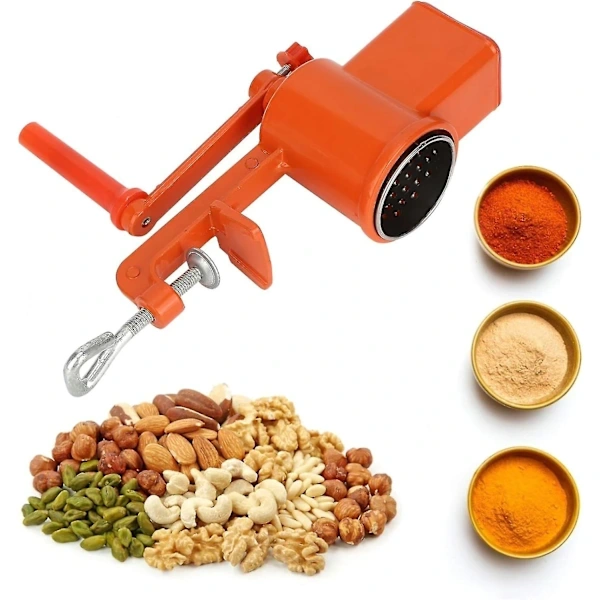 Moedor de café manual em aço inoxidável, com manivela, para café expresso, prensa francesa e coado, ideal para uso doméstico e em viagens.