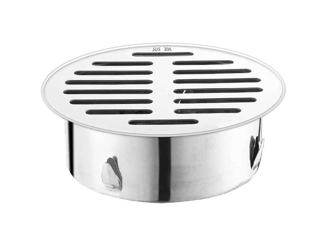 Desagüe de Piso de Aço Inoxidável Antiobstrução Removível para Balcão, Jardim Exterior, Boca 160mm S/MARCA
