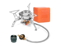 Fogão A Gás De Camping Portátil 3500w Com Ignição Piezo, Resistente Ao Vento E Adaptador Para Cozinha Ao Ar Livre