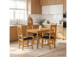 Vidaxl Conjunto De Sala De Jantar 5 Unid. Preto