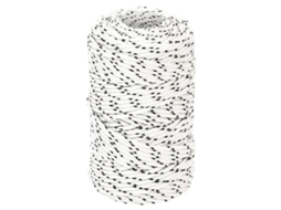 Vidaxl Corda Entrançada Para Barco 2 Mm X 250 M Poliéster Branco