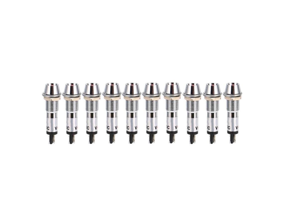 Luzes Indicadoras e Sinalizadoras 220v Furos 8mm