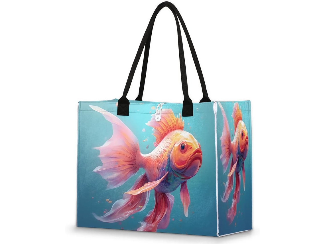 Bolsa Grande Tropicallife para Mulheres e Meninas 42 X 17 33 Cm Estampa Animal Designs