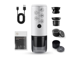 Cafeteira Expresso Primerox, Portátil, 4 em 1, com Bateria Recarregável, 17bar, para Cápsulas Nespresso/DG e Café Moído