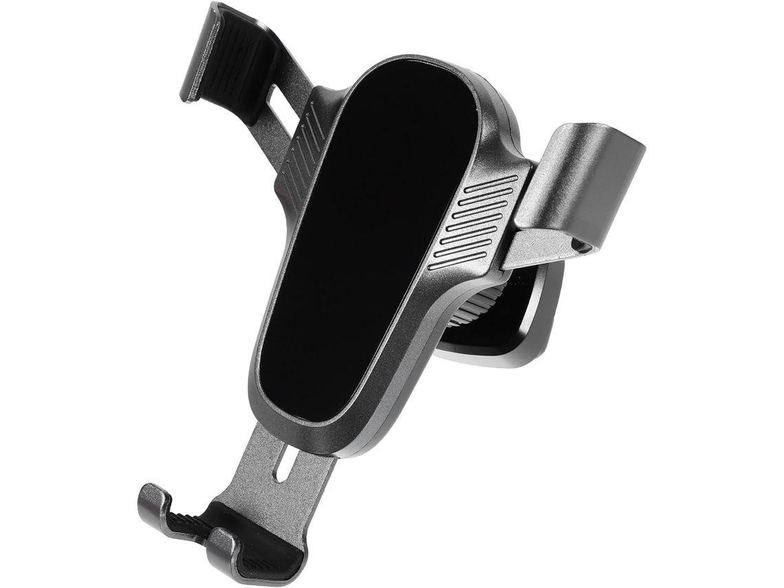 Suporte Para Celular Veicular Preto, Feito De Liga De Alumínio E Abs.