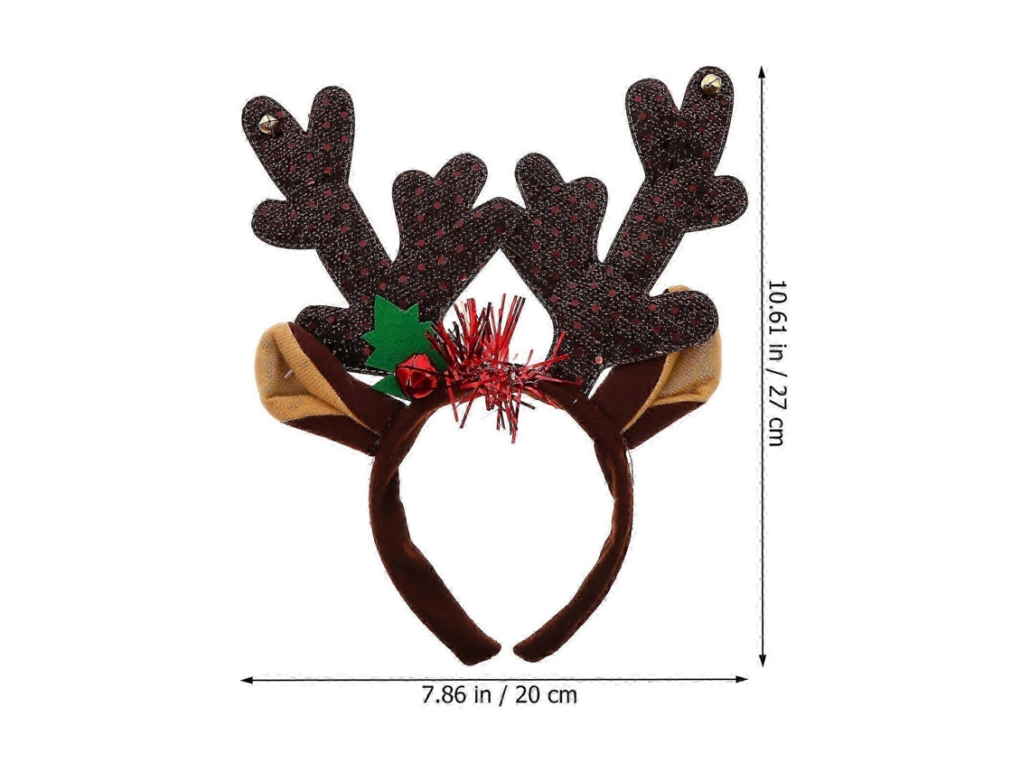 Faixa De Cabelo Com Chifre De Alce, Design Fofo, Tema De Natal, 9 Peças