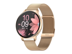 Smartwatch Yizhood S53 Feminino Com Chamada Bluetooth 5.3 Ip68 Com Função Feminina/mais De 120 Modos Esportivos/frequência Ouro