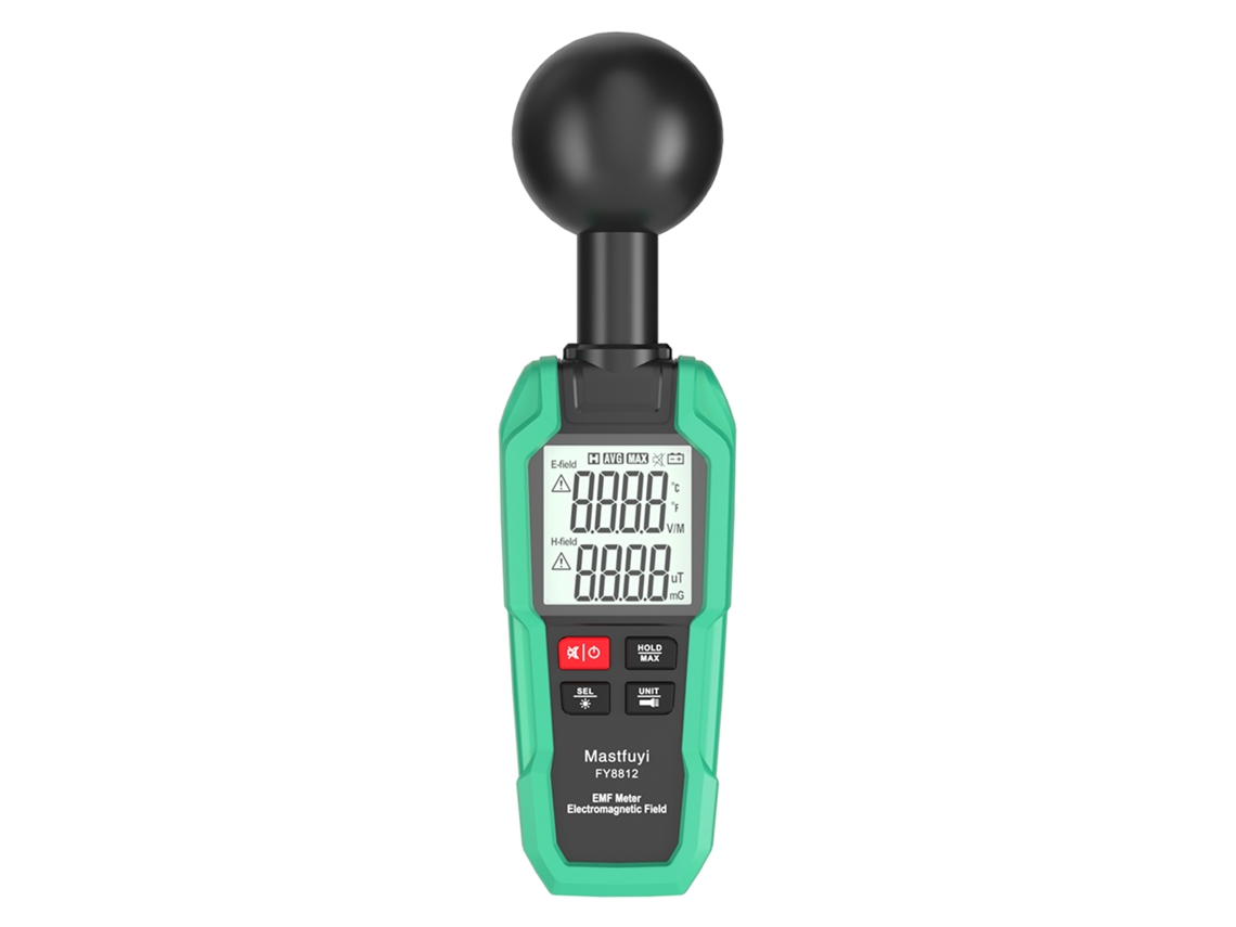 Yuru mastfuyi Emf Meter Testador de Campo Eletromagnético Detector de Radiação com Display Lcd 2 Polegadas Lanterna