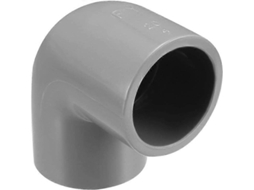 Sourcing Map 10 peças de cotovelo de PVC 90° 20mm, adaptador cinza G1/2