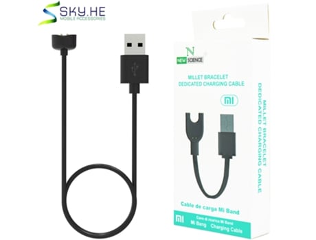 Cabo de Carga Compatível para Mi Band 5 New Sience M5 Preto