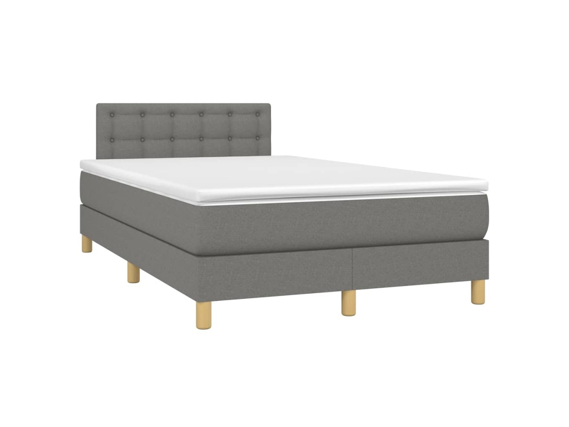 Box Spring Bed, Box Spring Beds Vidaxl Cinzeto Tecido (120 X 190 Cm)