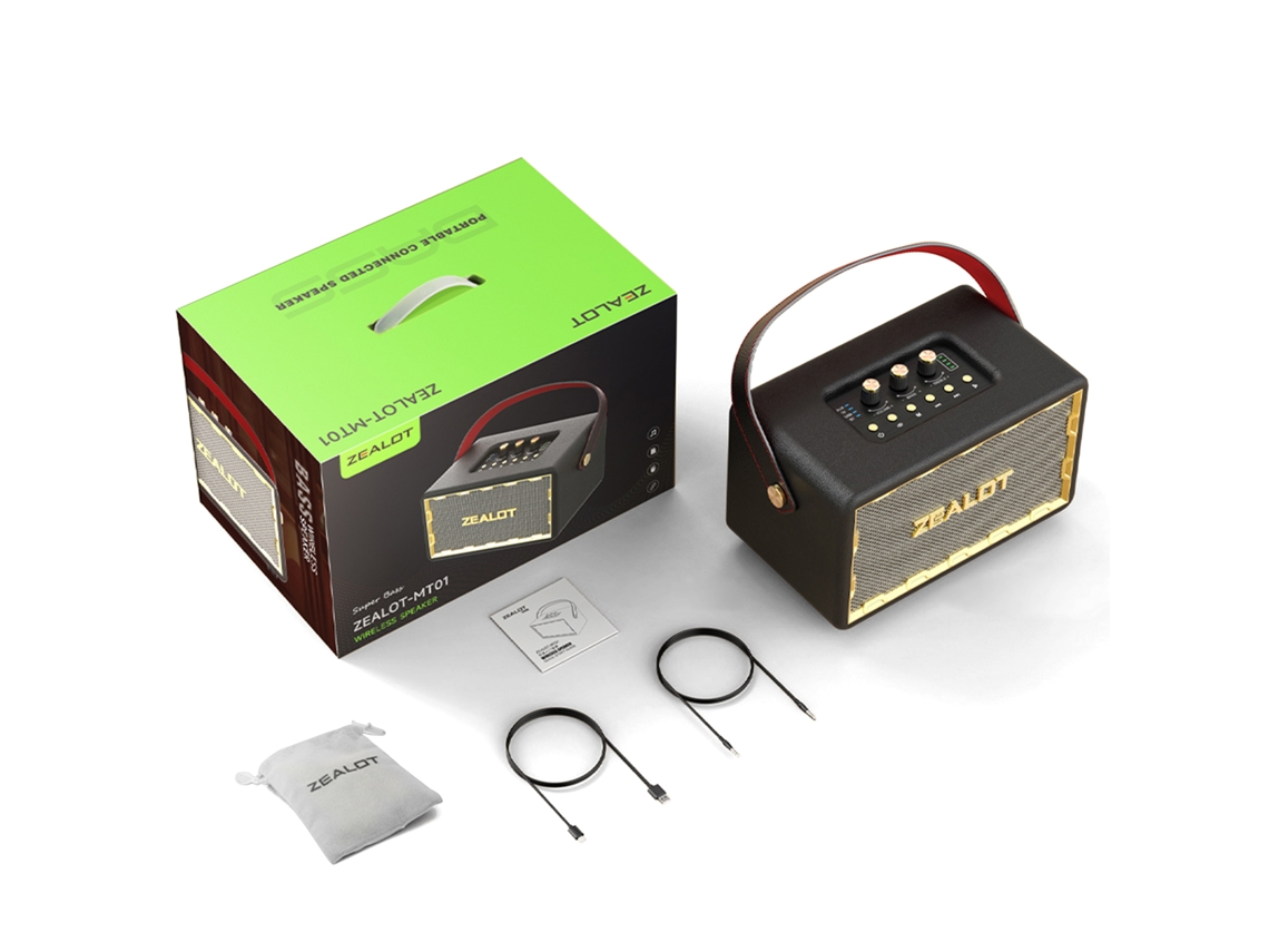 Altifalante Retro Portátil LAXISCREED Bluetooth 5.3 60w