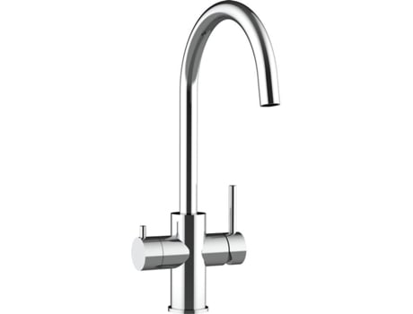 Torneira de cozinha VIZIO 5 Vias Tubo Giratória 360° Aço polido (Aço)