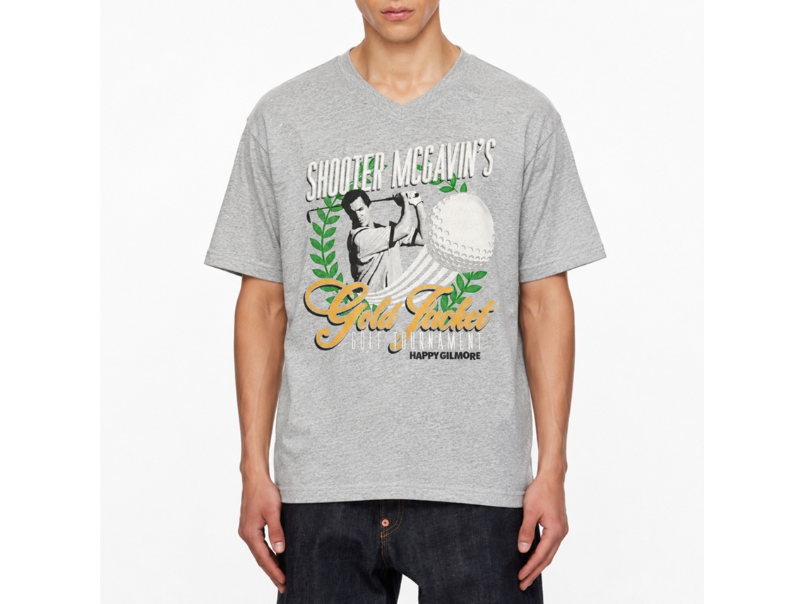 Rockinstone Happy Gilmore Gold Jacket Tournament Graphic T-shirt Size:xxl