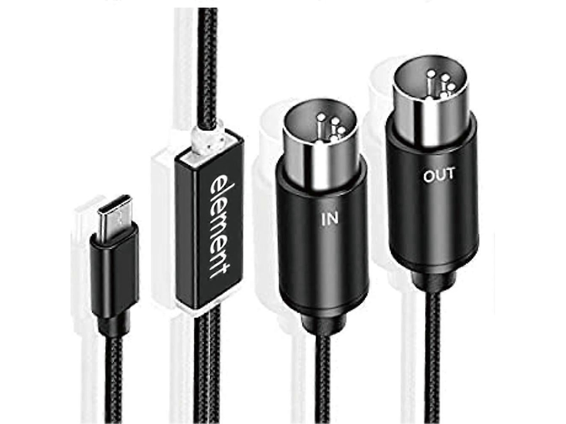 Lurelia Cabo Usb Midi Usb-c, Interface Para Teclados, Pianos E Sintetizadores, Pc E Computador