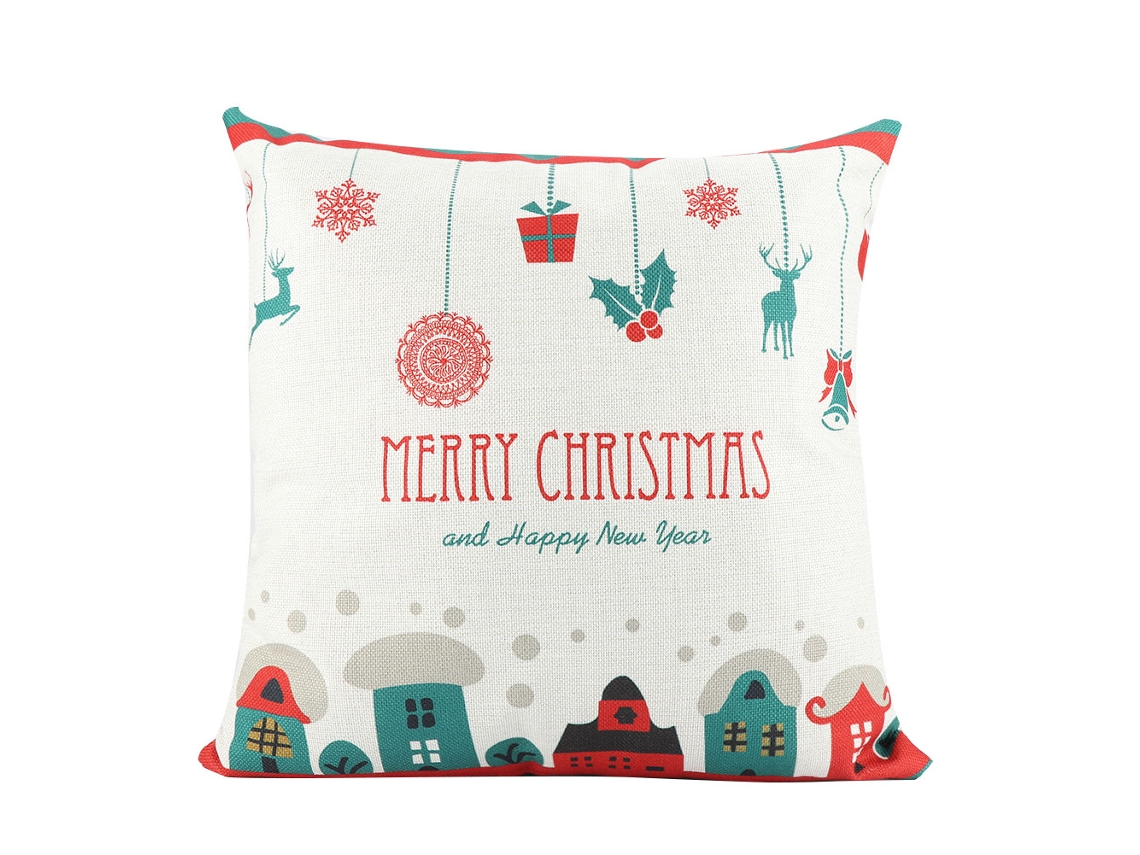 Laxiscreed Almofada Merry Christmas Para Sofá E Decoração De Natal Elegante