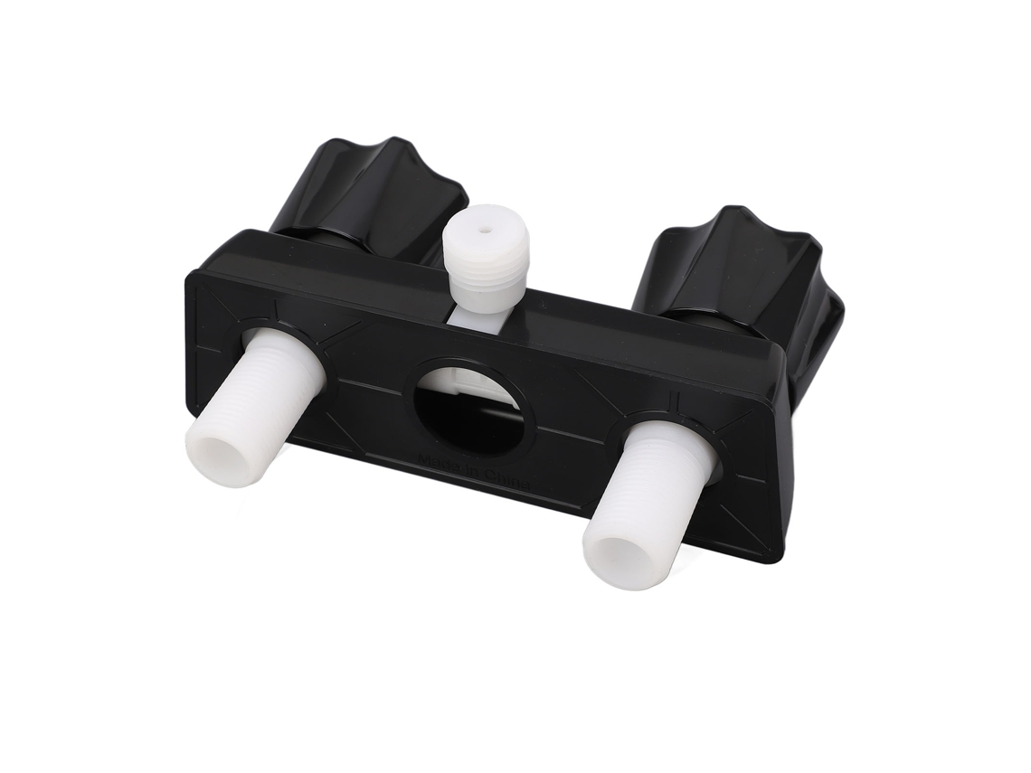 Misturador De Chuveiro Para Rv Com Válvula Desviadora, Controle Com 2 Botões E Rodinhas, Para Motorhome/caravana, Preto
