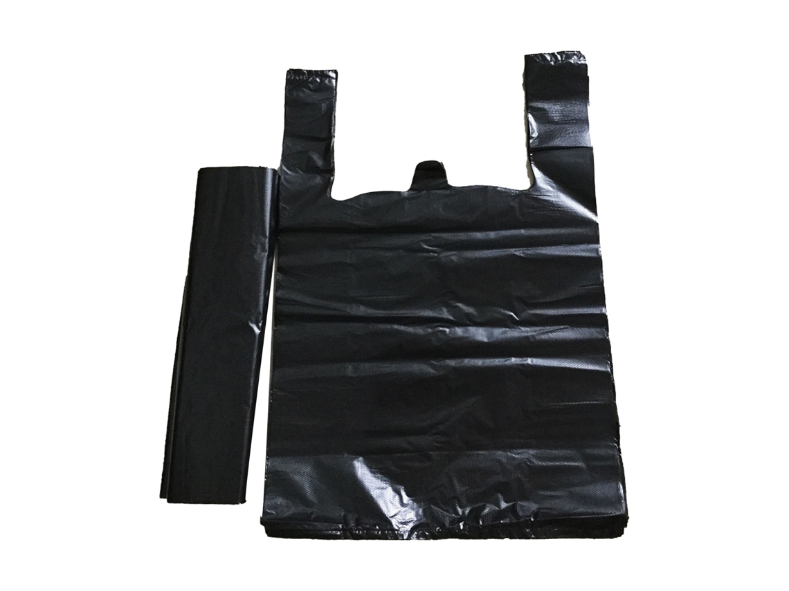 Sacolas de Lixo Pretas Espessas de Grande Capacidade 50pcs