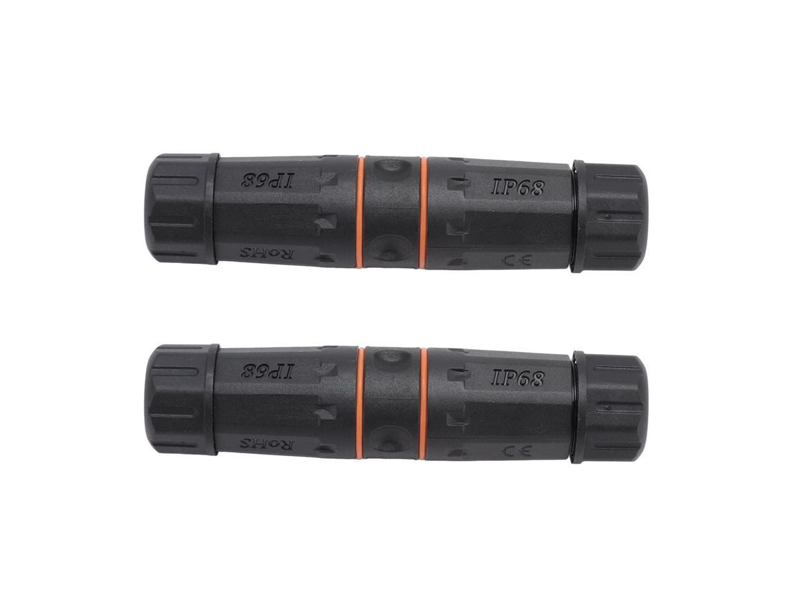 2 Unidades Conector Ethernet Rj45 Fêmea Para Fêmea Cat6a Ip68 À Prova D'água 250mhz