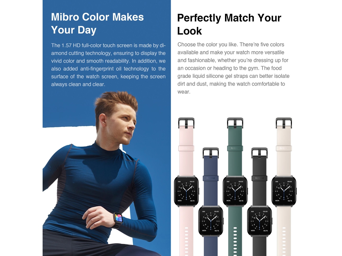Relógio Inteligente Mibro Color Xpaw002 Fitness
