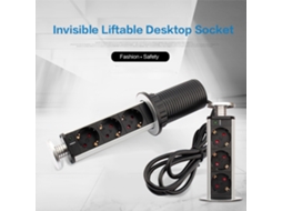 Retirado de uma mesa de elevador (3 pinos com USB, tensão de 250 V)