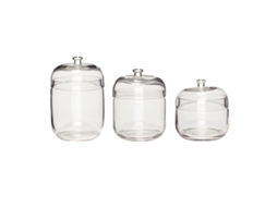Conjunto de 3 Boiões de Cozinha Hubsch Interior Fill