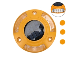 Lanterna Solar de Acostamento LED IP68 Alumínio 6V 1.8W Branca para Estrada Doca | S/MARCA