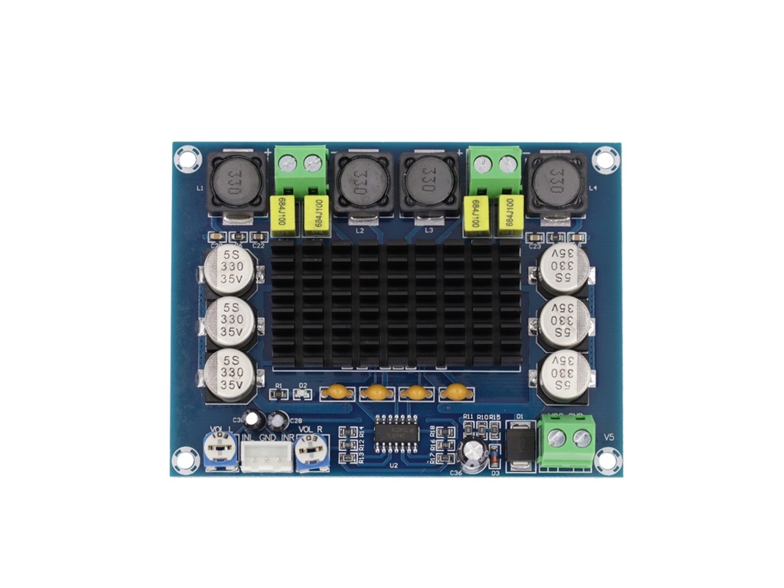 Laxiscreed Placa Amplificador De Áudio 2 Canais 2x120w Para Som De Alta Potência