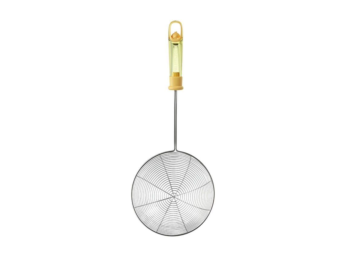 Escumadeira Spider Em Aço Inoxidável - Colher De Malha Para Fritos E Massa, Utensílio De Cozinha Robusto