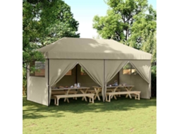 Vidaxl Tenda P/ Festas Pop-up Dobrável C/ 4 Paredes Cinza-acastanhado