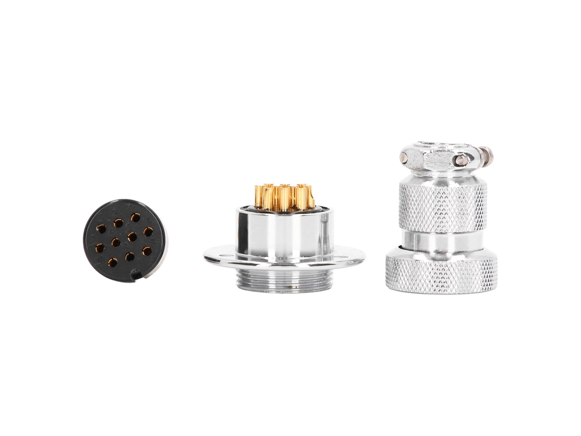 Kit De Conector De Avião Laxiscreed Com Flange Redonda E Capa Impermeável Para Instalação Segura