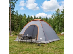 Vidaxl Barraca De Camping 6 Pessoa Cinza E Laranja