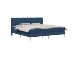 Estrutura de Cama com Colchão MAISON EXCLUSIVE Azul 180 X 200 cm
