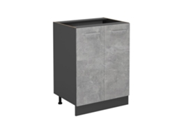 Movel baixo de cozinha R-Line, 60cm sem PT, Betão, Antracite VICCO