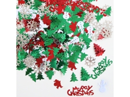 Confeitos de Natal Flocos de Neve Letras e Alces para Decoração de Festas NEVEANCE