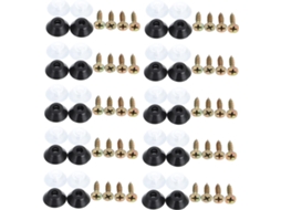 Holibanna Conjunto De 100 Protetores Pés Para Móveis Com Parafusos, 15mm, Em Borracha Macia, Para Cadeiras E Mesas