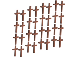 Nuobesty - Lote Com 150 Pingentes De Cruz Para Artesanato, Decoração De Pulseiras E Colares.