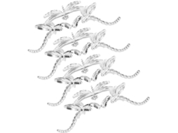 Suporte Para Bolas De Cristal Pequenas Toyvian Em Metal Prateado, Base Decorativa Com Design De Libélula, Pedestal Para