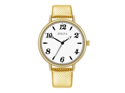Relógio de quartzo clássico unissex elegante, estilo formal, presente ideal para casais (dourado)