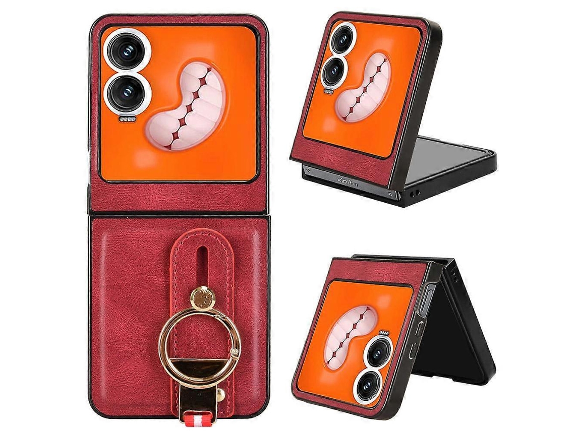 Capa De Celular Com Pulseira De Couro