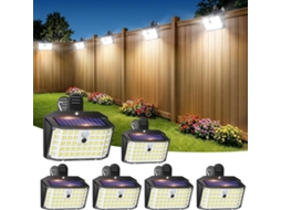 Luminária Solar Led Com Sensor De Movimento, Energia Solar, 176 Led, Ip65, Luz Branca Para Jardim, Exterior