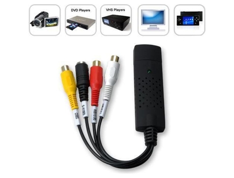 Convertedor De Captura De Vídeo E Áudio Cabo Usb 2.0 Para Áudio E Vídeo Dvr Usb Ommi