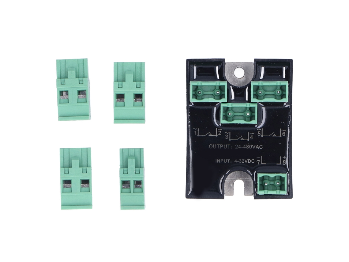 Relé De Estado Sólido Trifásico Mini Kit Conector