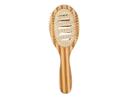 Pente De Cuidado Com Cabelo De Bambu Antiestático Com Massageamento E Alça (2, 23.5*8cm)
