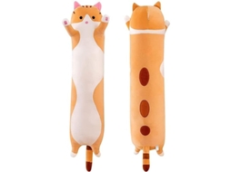 Gato de Pelúcia Macio Almofada 2026, Brinquedo de Pelúcia para Dormir e Presentear, 50cm Amarelo