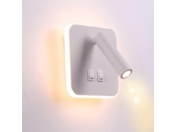 Omni lâmpada de Parede Led 13w 3000k Luz Quente com Interruptor Flexível Alumínio para Quarto Hotel Corredor