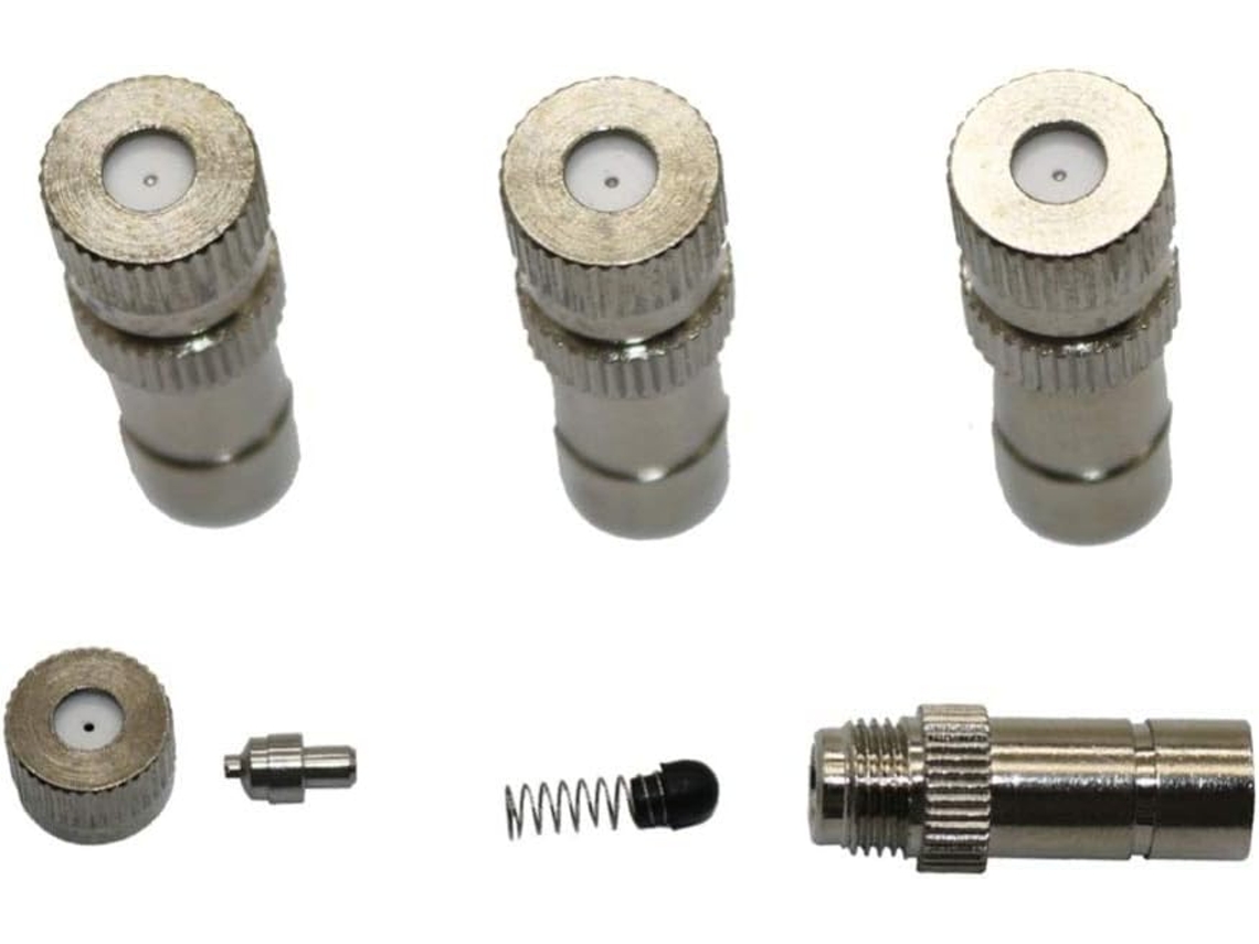 Conjunto de 30 aspersores irrigação jardim baixa pressão 5-20 bar com bicos de cobre S/MARCA