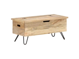 Vidaxl Arca 90x40x45 Cm Cm Madeira De Mangueira Maciça