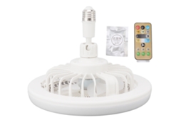 Laxiscreed Ventilador De Teto Com Luz 30w, 9.8", Controle Remoto E Ângulo Ajustável