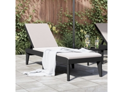 Vidaxl Espreguiçadeira 186x60x29 Cm Pp Antracite